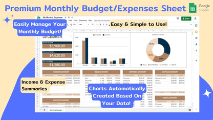 Monthly Budget/Expenses Spreadsheet